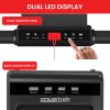 powertrain k500 walking pad treadmill 2 in 1 foldable walking & running machine w/2.5hp motor dual led displays 2 level
