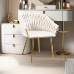 serenità ivory modern velvet dining chairs, upholstered living room chair with woven back and golden metal legs, mid century accent set of 2(ivory) serenità ivory modern velvet dining chairs, upholstered living room chair with woven back and golden metal legs, mid century accent set of 2(ivory)