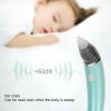 baby nasal aspirator electric safe hygienic nose cleaner snot sucker for baby (green) Baby sleep with quiet electric nasal aspirator.