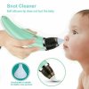 baby nasal aspirator electric safe hygienic nose cleaner snot sucker for baby (green) Baby nose cleaner with soft silicone tip