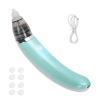 baby nasal aspirator electric safe hygienic nose cleaner snot sucker for baby (green) Baby nasal aspirator with USB cable and filters.