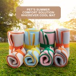 pet dog cooling mat non slip travel roll up cool pad bed outdoor m blue pet dog cooling mat non slip travel roll up cool pad bed outdoor m blue