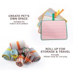 pet dog cooling mat non slip travel roll up cool pad bed outdoor m blue pet dog cooling mat non slip travel roll up cool pad bed outdoor m blue