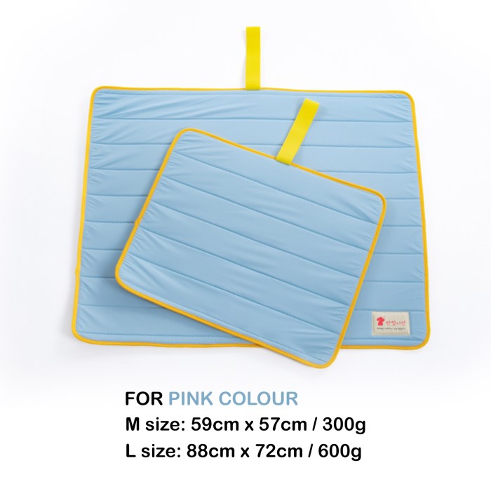 pet dog cooling mat non slip travel roll up cool pad bed outdoor m blue