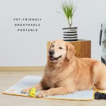 pet dog cooling mat non slip travel roll up cool pad bed outdoor m pink