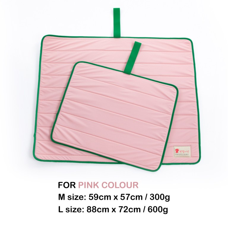 pet dog cooling mat non slip travel roll up cool pad bed outdoor m pink