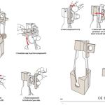 Puzzle solution steps for removing rope from bottle.