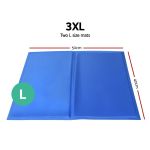 2x pet cooling bed gel mat dog cat non toxic cool pad puppy cold summer 50x40 cm