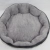 yes4pets blue / grey washable fleece soft pet dog puppy cat bed large