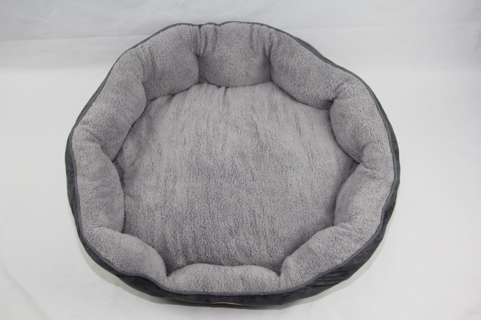 yes4pets blue / grey washable fleece soft pet dog puppy cat bed large