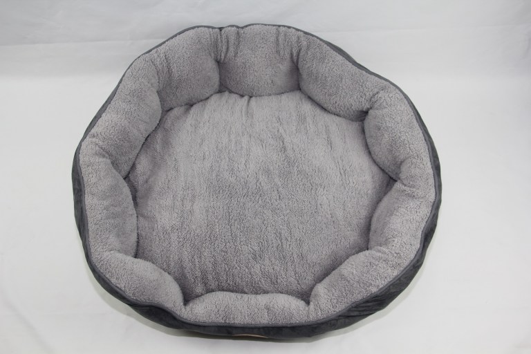 yes4pets blue / grey washable fleece soft pet dog puppy cat bed large