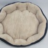 yes4pets blue / grey washable fleece soft pet dog puppy cat bed large