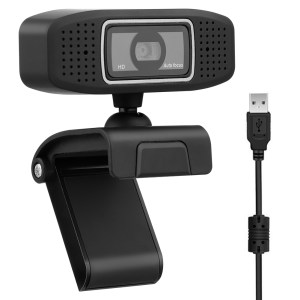 HD webcam with USB connector, autofocus feature