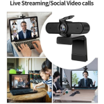 Webcam for live streaming and social video calls.