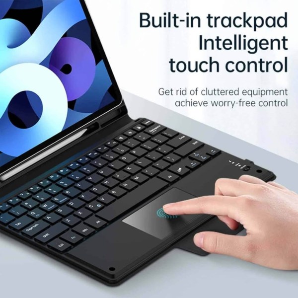 choetech bh 013 wireless keyboard for ipad pro 10.2 inch CHOETECH Wireless Keyboard & Touchpad Case for iPad 10.2