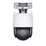 Wall-mounted security camera facing downwards