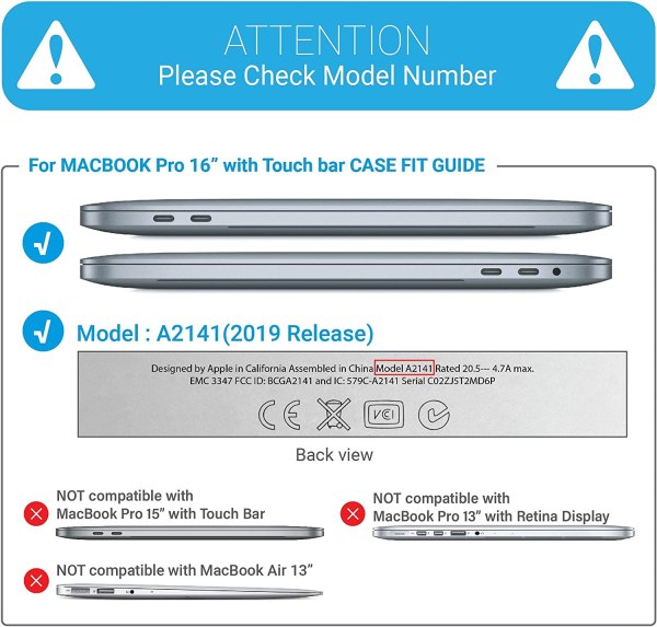 macbook pro 16 inch 2020 release a2141 matte shell case keyboard cover touch bar clear MacBook Pro 16-inch 2020 Hard Shell Case & Keyboard Cover