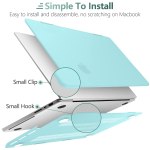 suitable for macbook pro 16 inch case 2023 2022 2021 m2 a2780 a2485 m1 pro/max hard shell case keyboard cover turquoise MacBook Pro 16 Hard Shell Case & Keyboard Cover - Turquoise