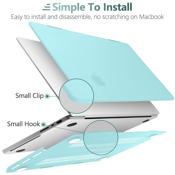 MacBook Pro 16 Hard Shell Case & Keyboard Cover - Turquoise