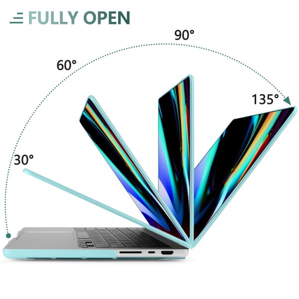 MacBook Pro 16 Hard Shell Case & Keyboard Cover - Turquoise