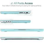 suitable for macbook pro 16 inch case 2023 2022 2021 m2 a2780 a2485 m1 pro/max hard shell case keyboard cover turquoise MacBook Pro 16 Hard Shell Case & Keyboard Cover - Turquoise