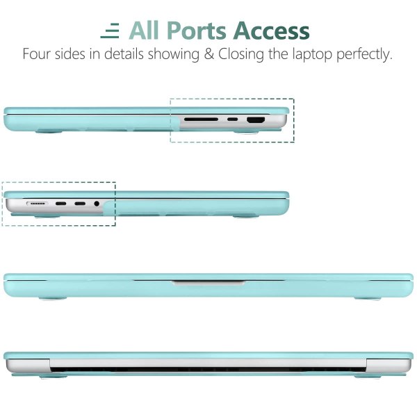 MacBook Pro 16 Hard Shell Case & Keyboard Cover - Turquoise