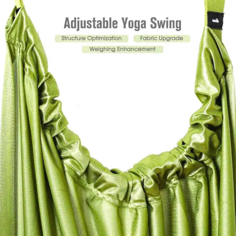 green fitness yoga strap band waist trainer leg door swing adjustable ballet dancer