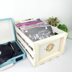 crosley record storage crate crosley record storage crate