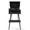 v398 criw8017bst bk4 202504101336 00.jpg Crosley turntable with vinyl record on stand.
