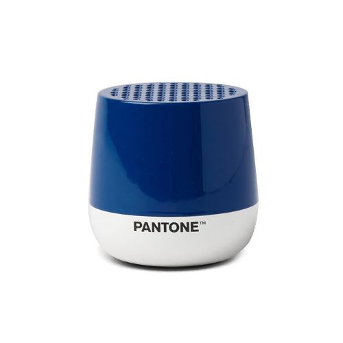 v398 ld la125pt b 202507041120 00.jpg Blue and white Pantone portable Bluetooth speaker.