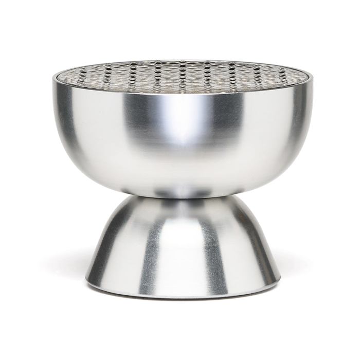 v398 ld la131ap 202507041111 00.jpg Stainless steel modern hourglass-shaped incense holder.