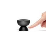 lexon tamo infinitely pairable bluetooth speaker black Finger pointing at small black speaker