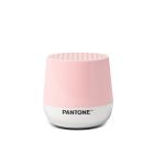 lexon gift set pantone includes mino+ mini speaker, flip classic clock, mina m lamp, thykho 3 speaker rose pink Pink Pantone wireless speaker, modern design.