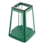 Green square open-ended waste bin holder