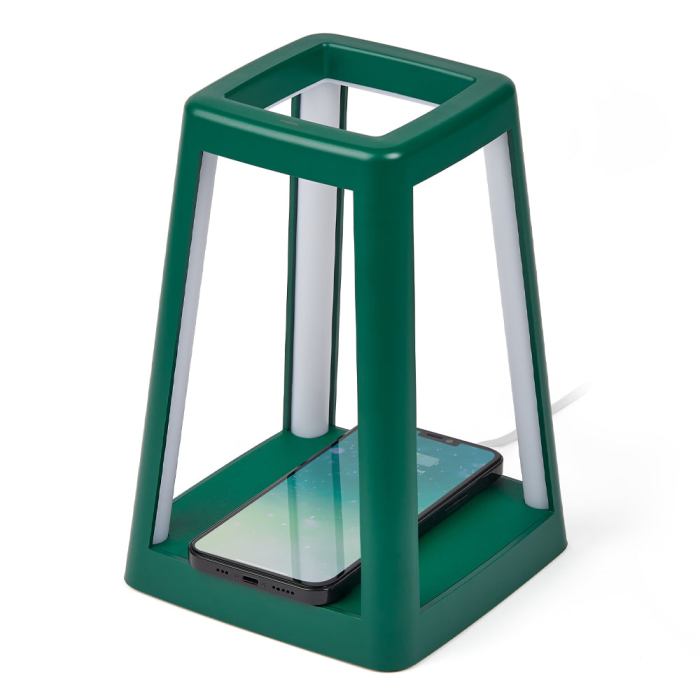 Wireless charger with green frame for phones