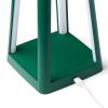 Green lamp with USB charging port