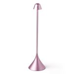 Sleek pink modern cone-shaped table lamp