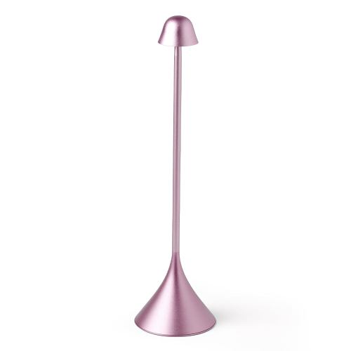 Sleek pink modern cone-shaped table lamp