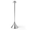 v398 ld lh95d ap 202507041115 00.jpg Modern silver metal coat stand on white background.