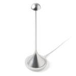 Silver charging stand with cable