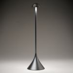 Modern grey floor lamp with sleek design