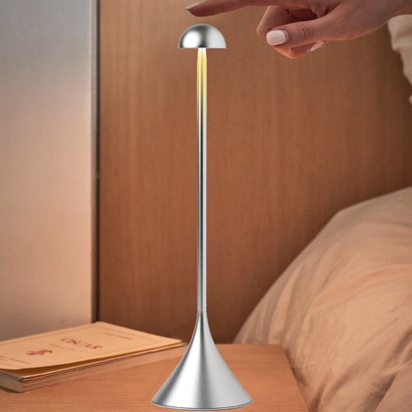 lexon steli dome infinitely pairable table lamp alu polish Modern bedside lamp with touch control.