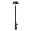 lexon mimi flexible led lamp dark blue Modern blue wall sconce with rounded design.