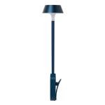 lexon mimi flexible led lamp dark blue Modern blue wall sconce with rounded design.