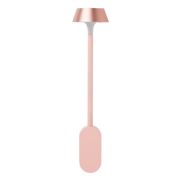 lexon mimi flexible led lamp pink Modern pink lamp with sleek design.