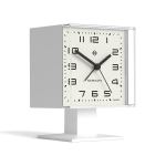 newgate victor alarm clock pebble white newgate victor alarm clock pebble white