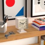 newgate victor alarm clock pebble white newgate victor alarm clock pebble white