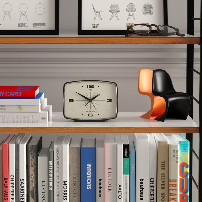newgate brooklyn alarm clock black