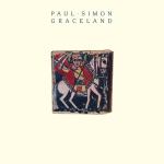 paul simon graceland vinyl album & crosley record storage display stand