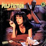 crosley record storage crate & various artists pulp fiction vinyl album bundle